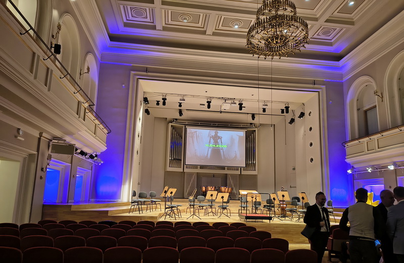 wnętrze sali koncertowej Filharmonii Śląskiej