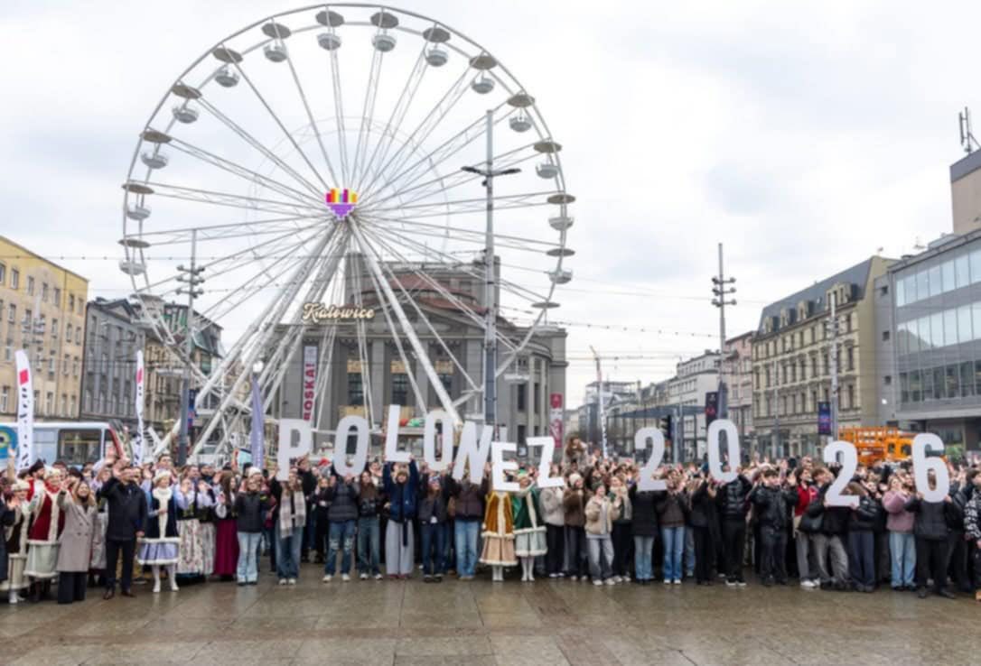 Grupa uczniów w Katowicach