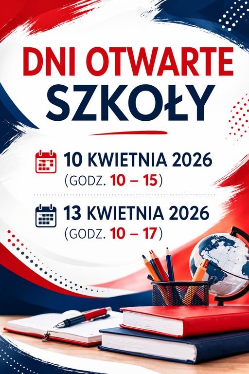 dni otwarte szkoły plakat