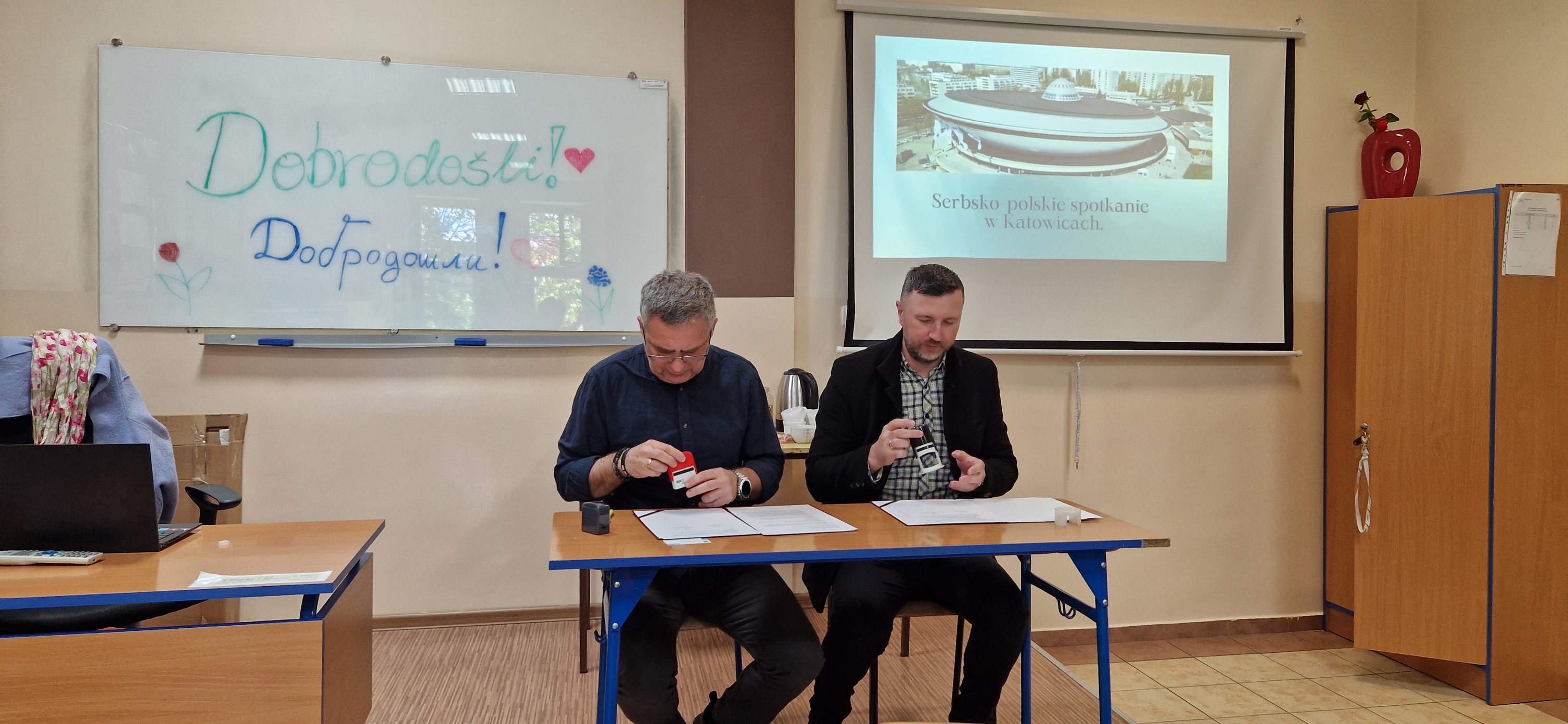 Współpraca Śl.TZN i szkoły serbskiej w Sečnju