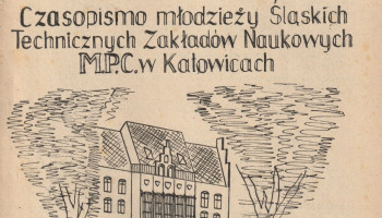 NR 2 ROK 1964; na środku w szkicu bryły napis MŁODOŚĆ! ŚL.TZN w Katowicach; na dole: ROK WYD. XIV NR 2 GRUDZIEŃ - LUTY