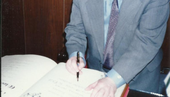 wpis do Księgi Pamiątkowej Prezydenta Miasta Katowice, Pana Jerzego Śmiałka