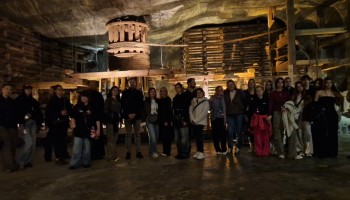 W podziemiach kopalni – zdjęcie grupowe