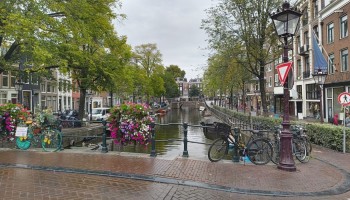 Kanał miejski - Amsterdam