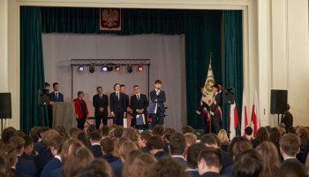 podziękowanie absolwenta w imieniu nagrodzonych przez Samorząd uczniowski