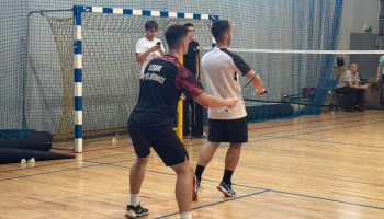 Migawka z zawodów, gra deblowa