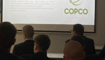 na slajdzie fragment prezentacji firmy – ogólne informacje o COPCO